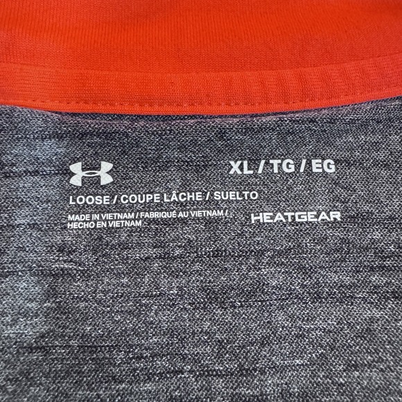 Under Armour Pullover Mens XL Gray HeatGear Half Zip Long Sleeve Athletic‎ Shirt - Picture 5 of 12